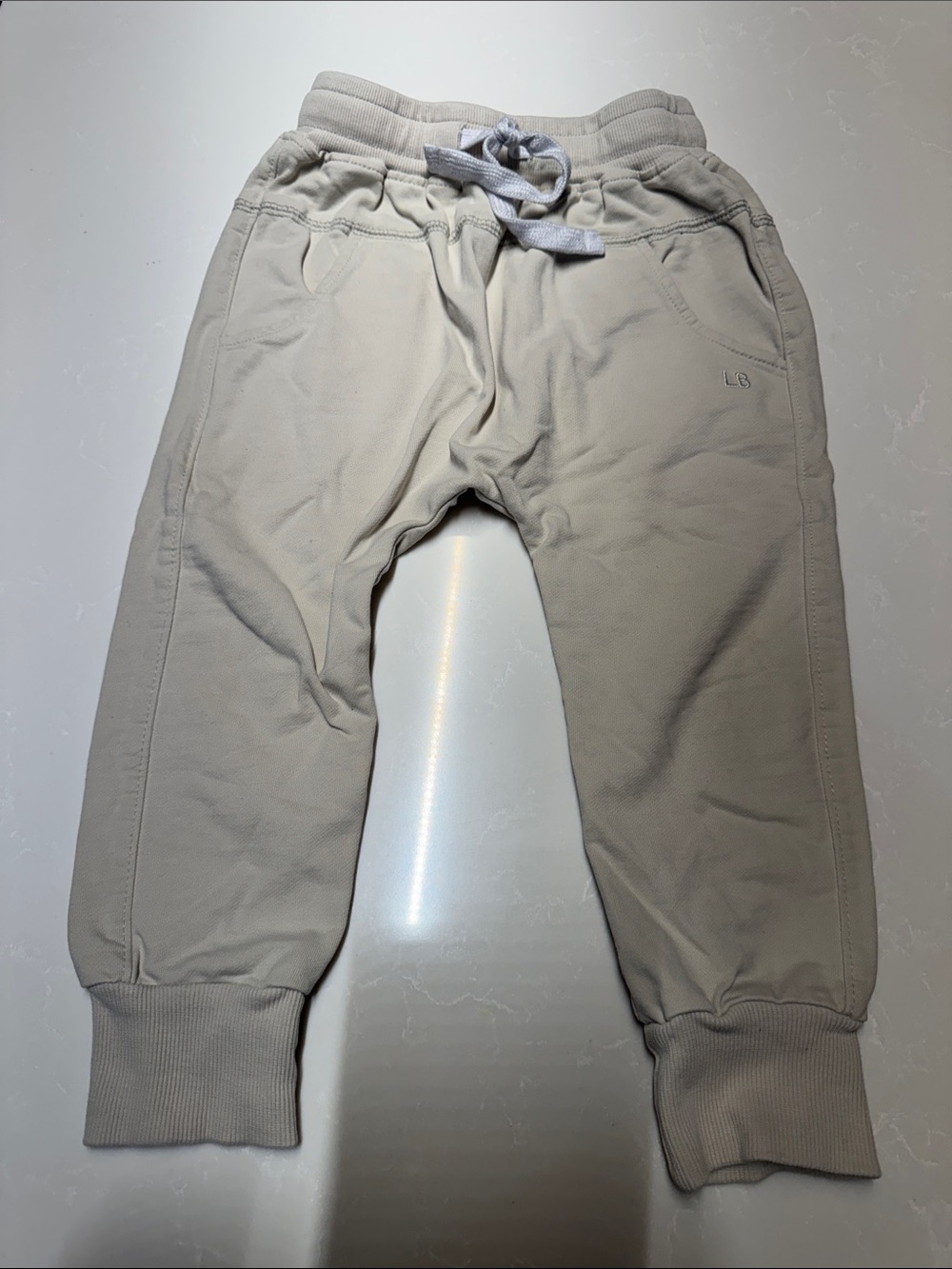 Little Bipsy Light Gray Men's Joggers with Drawstring